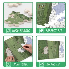 1000 Pieces Wooden Puzzles Adults for All Red Sunset Elephant Very Proud Challenge - Enjoy The Dream of Traveling The World Anytime,Anywhere Room Decor Home Decor