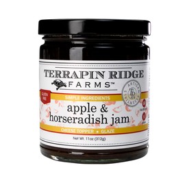 Terrapin Ridge Farms Apple Horseradish Jam – Sweet & Spicy Jam for Meats, Cheese, and More – Gluten Free, Vegan – 11 oz jar