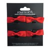 Equetech Red Horse Bridle Warning Ribbons, Set of 4, Competition