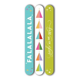 Lady Jayne Geo Trees Holiday Nail File Set of 3 (60083)