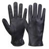 MGGM collection Men's Leather Gloves Touchscreen Cashmere Lined, Black, M,