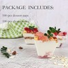 55 Tazas de Postre Cuadradas Con Cucharas Tazas Cuadradas de