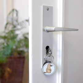 Mr. & Mrs. Panda Round Key Ring Platypus Courage - Gift, Training, Sea, Bag Charm, Lucky Charm, Sea Animals, Holiday, Work