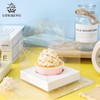 LOKQING 12 PCS Individual Cupcake Containers Single Cupcake Boxes with