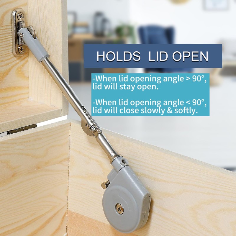 Toy Box Hinges Soft Close - Chest Hinge Lid Stay
