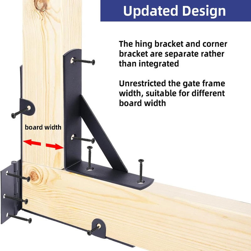 Fence Gate Kit Gate Hardware, 1 Set Anti Sag Gate