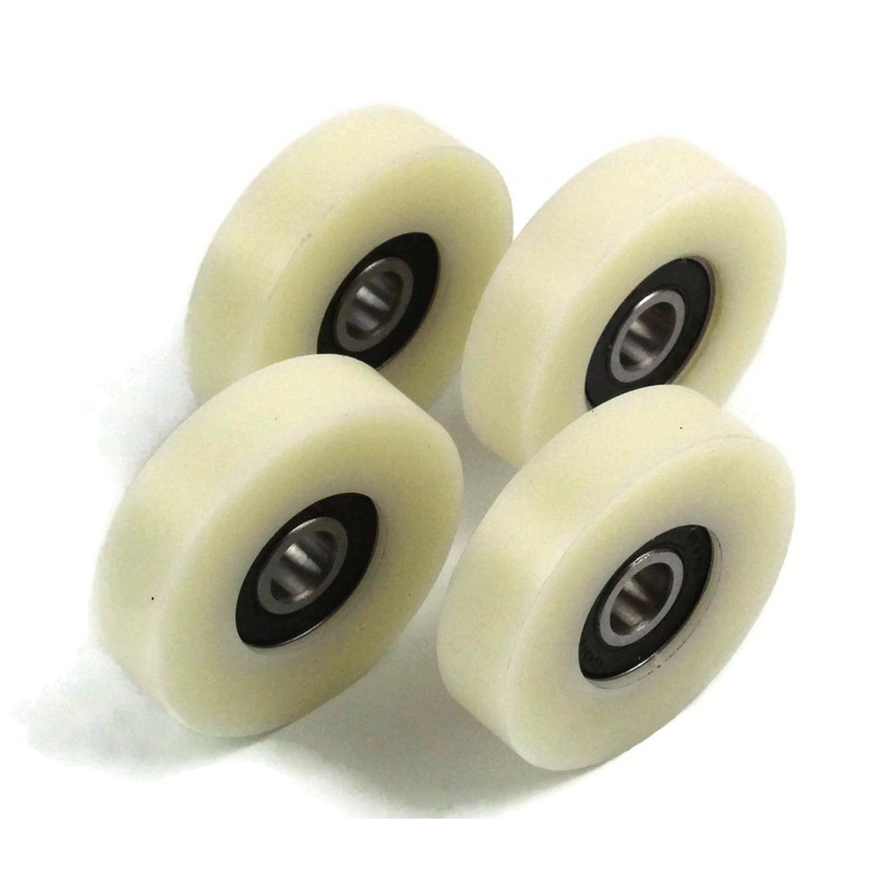 4 Pieces Nylon Polyamide Rollers 40 mm diameter 10 mm
