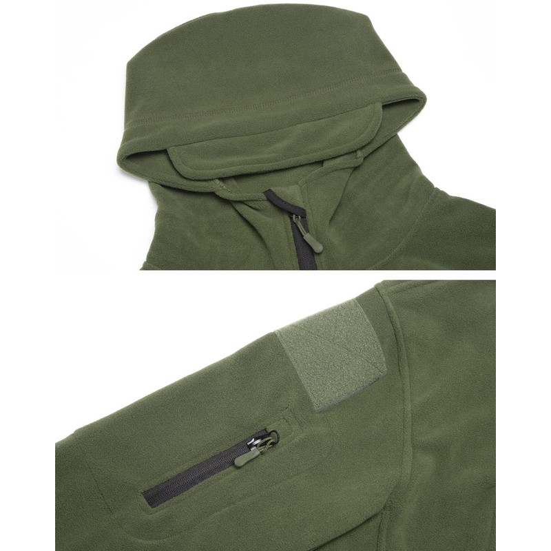 ReFire Gear Men's Warm Military Tactical Sport Fleece Hoodie Jacket