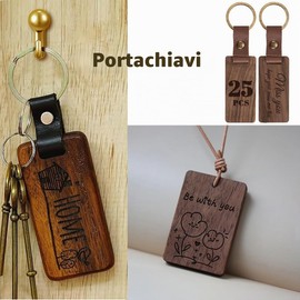 6 pezzi di pannello in legno di noce, pannello non compensato, legno grezzo per modellistica, taglio laser, incisione laser, pittura a fuoco (200x100x5mm)