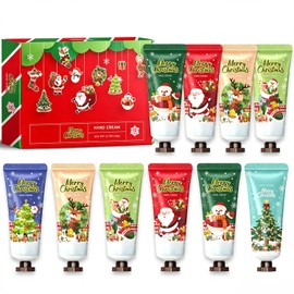 10 Pack Christmas Hand Cream Gift Set, Hand Lotion Travel Size for Women