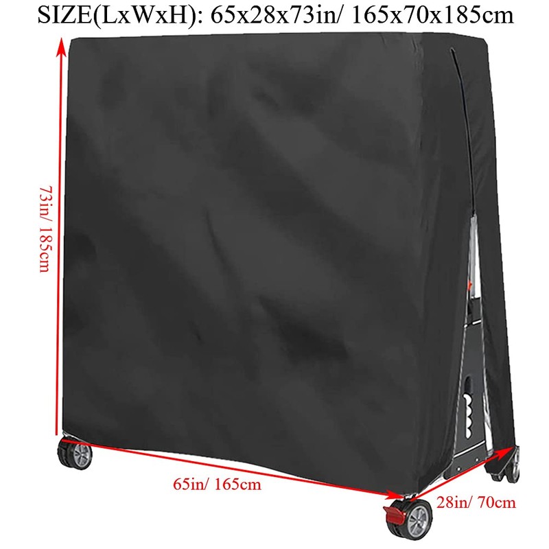 BOSKING Patio Table Tennis Table Cover 210D Waterproof Indoor Outdoor