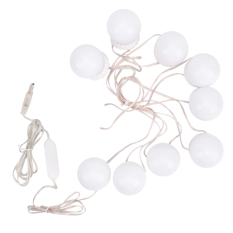 LED Mirror Lights Kit Stick on 3 Color Temperature Makeup