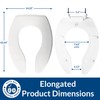 BEMIS 3155SSCT Commercial Open Front Plastic Toilet Seat, Extra Heavy