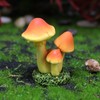 Opexicos 6Pcs Adorable Mushroom House Decorations and Mini Simulation Mushroom