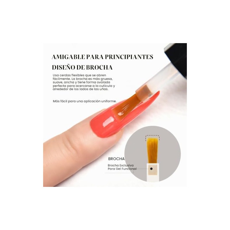 CANNI- Esmalte de uñas en gel rosa nude, 1 pieza