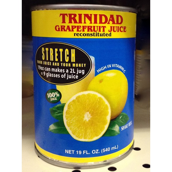 Trinidad Grapefruit juice -reconstituted 19 0z. (6 pack)