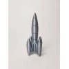 RayWin 3D Printed Ultra Silver Rocket Model,Scifi,Sp