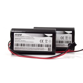 (2-Pack) 3.7V 3600mAh ICR18650 Rechargeable Li-ion Battery Pack with SM-2P Connector