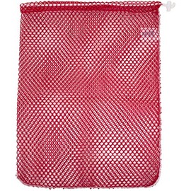Trident Locking Toggle Drawstring Mesh Gear and Game Bags (Red 15" x 20")