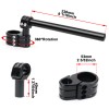 xitomer 53mm Motorcycle Separate Racing MultiClip Clip Ons Adjustable Removal