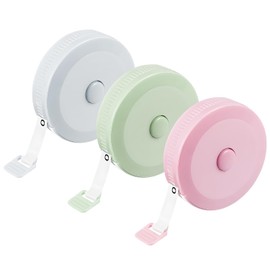 3Pcs Tape Measure Body, Retractable Body Tape Measure 1.5M/60 Inch Body Measuring Tape Soft Fabric Tape Measure Dual Sided Tape Measure Sewing for Body Sewing Clothes Tailor