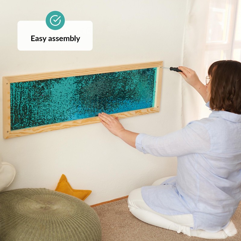 ODOXIA Sequin Sensory Wall Frame | Sensory Wall Sequin Flip