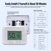 Garystat Non-Programmable Heat Pump Thermostat for House 2 Heat/1 Cool,