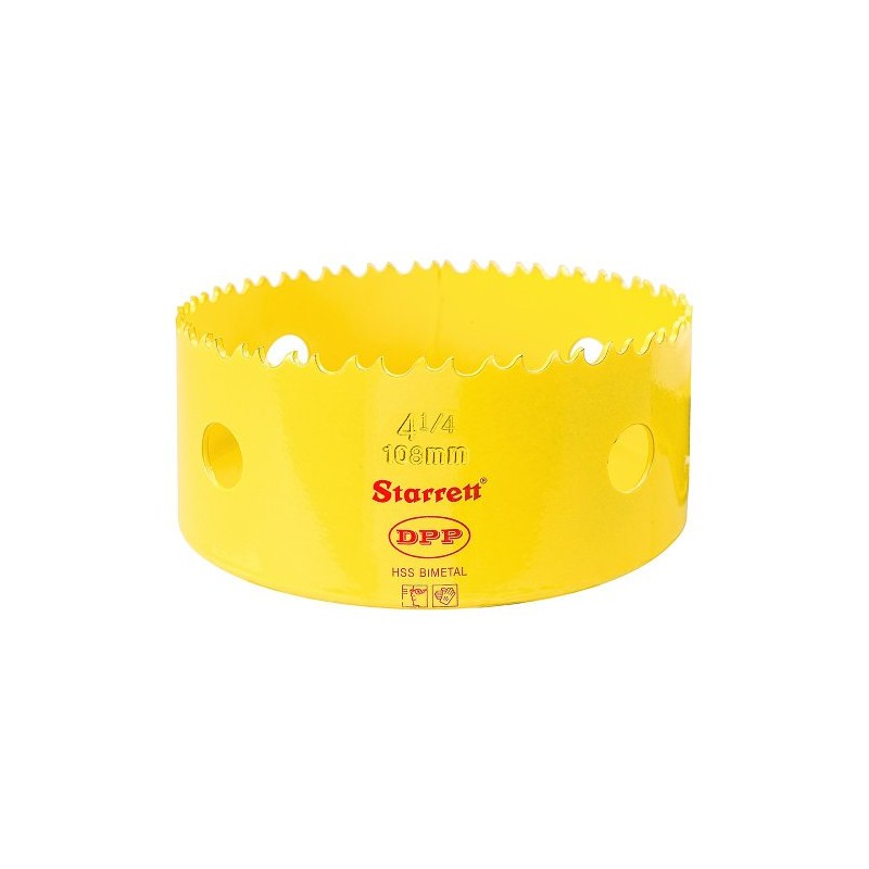 Starrett DH0414 108mm 4.1/4-inch HSS Bi-Metal Dual Pitch Professional Hole