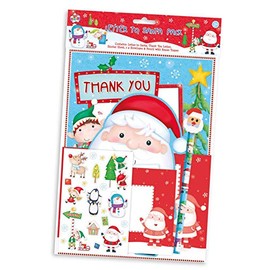 Kids Create Letter To Santa Pack Activity Pack Stickers Pencil Eraser