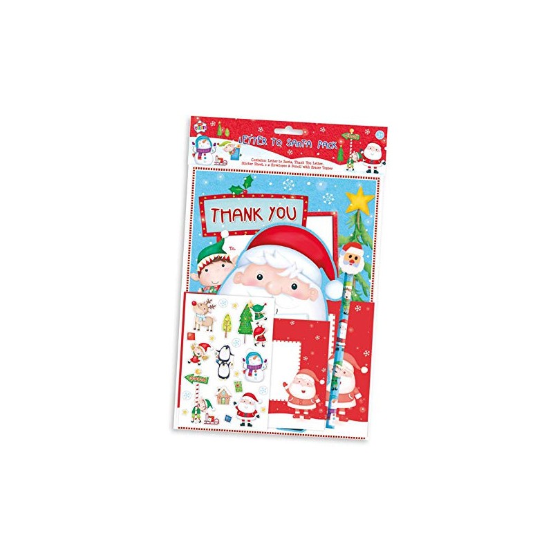 Kids Create Letter To Santa Pack Activity Pack Stickers Pencil