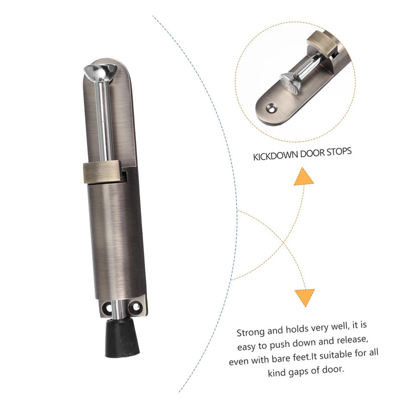 TEHAUX Heavy Duty Door Stopper Telescopic Spring Loaded Door Holder