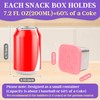 Qukaka Stainless Steel Snack Containers for Kids,7.2oz Easy Open Leak