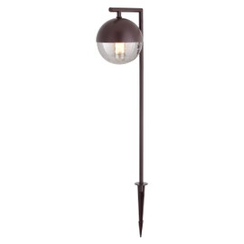 VAXCEL Lisle Low-Voltage Bronze Outdoor Landscape Path Light LED Clear Glass