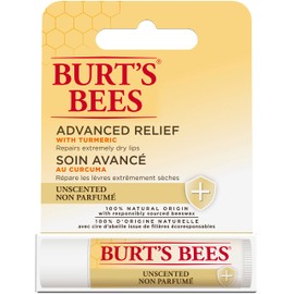 Burt's Bees 100% Natural Origin, Advanced Relief of Lip Balm with Beeswax and Antioxidant-Rich Turmeric