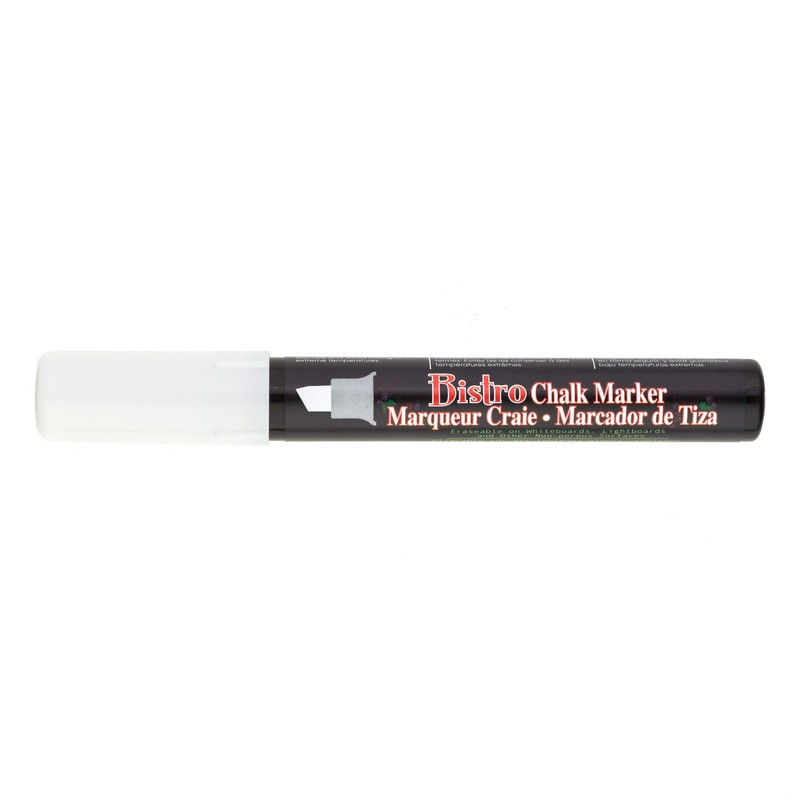 UCHIDA 483-C-0 Chisel Tip Bistro Chalk Marker, White