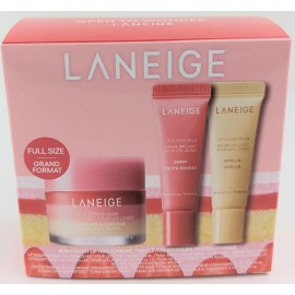 Laneige Berry Sweet Lip Trio Full Size Set New In Box