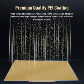 SeulQirw 250x250mm Double Sided Textured PEI Build Plate for Ankermake M5/QIDI Q1 Pro, Flexible Spring Steel Magnetic Heated Bed, 300°C Heat Resistant 3D Printer Platform for PLA/PETG/ABS/TPU