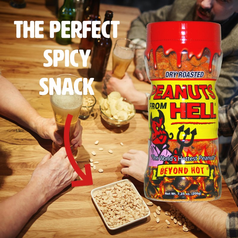 Peanuts from Hell - Ultimate Spicy Gourmet Gift Peanuts 7.25