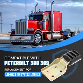 HECASA Upper Hood Guide Bracket Compatible with Peterbilt 388 389 Series Replacement for MPB75133 L11-6133 L116133 Steel (1Pc)