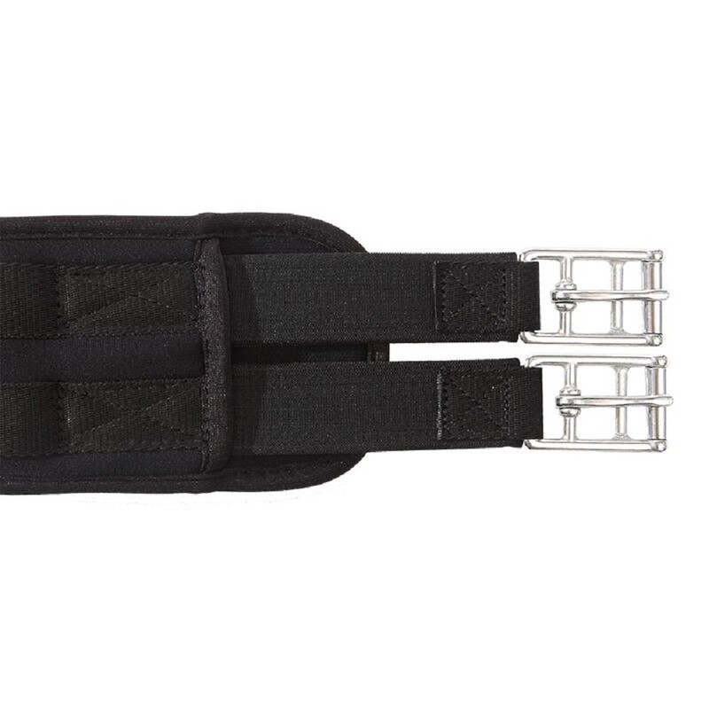 KAVALKADE Sattelgurt Memory Foam elastisch, schwarz, 125 cm