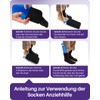 Kekoy 11.4cm Large Sock Dressing Aid for Seniors Blue