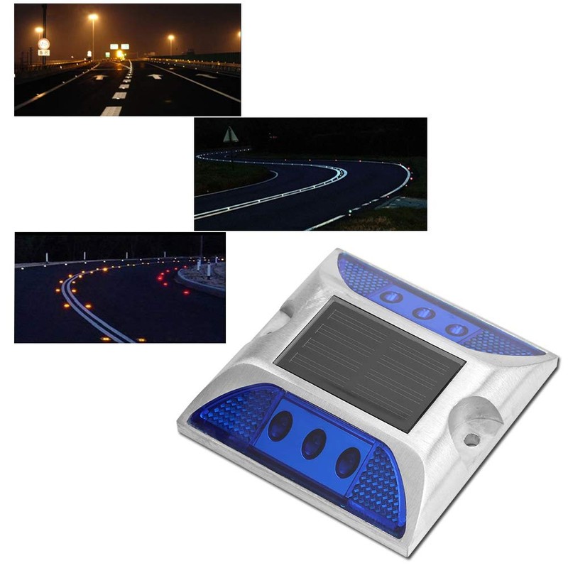 Solar Driveway Lights, Solar Power Ground Marker Lights Waterproof Outdoor