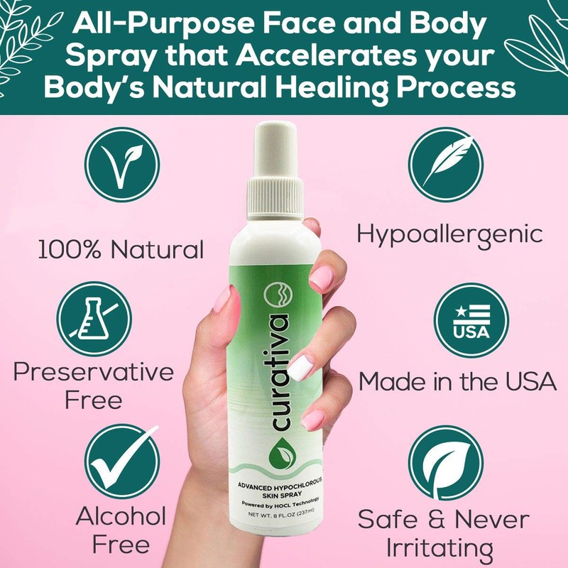 Curativa Bay - .02% Hypochlorous Skin Spray for Clear Skin