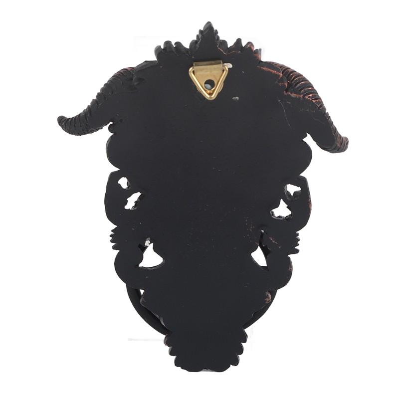 Horned God Skeleton Hanging Door Knocker Wall Hanging Plaque for