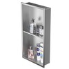 Bernkot Stainless Steel Shower Niche 24" X 12" Brushed No
