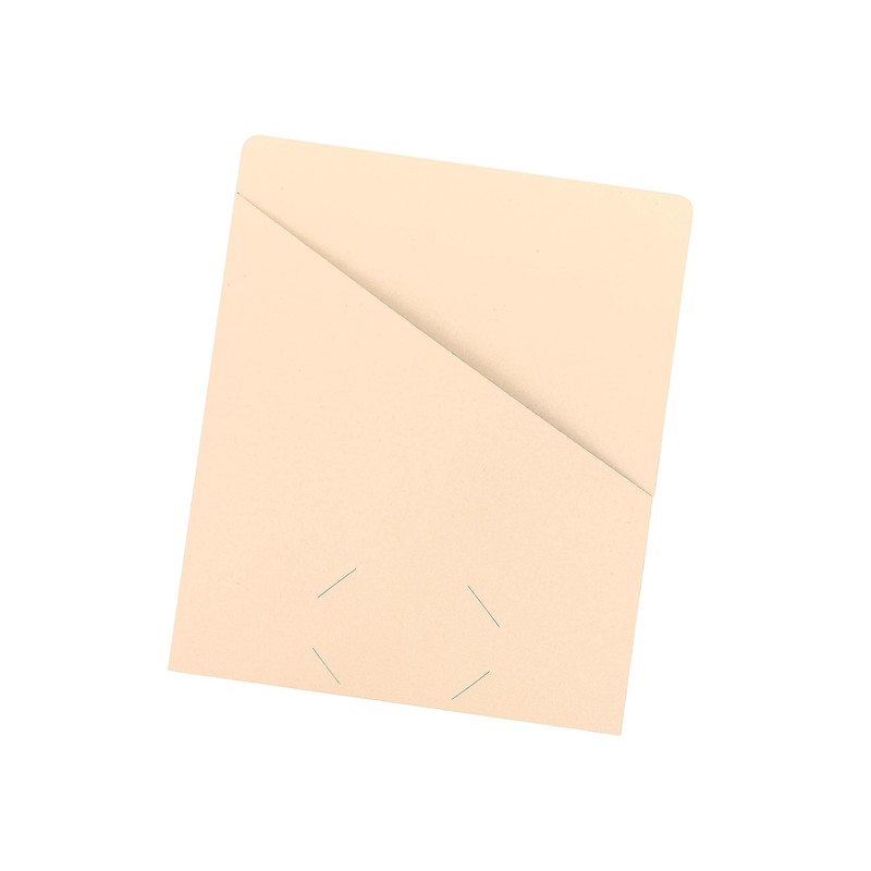 Smead Slash/Jacket, Letter, 11 Point, Manila, 25 Per Pack (75430)