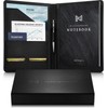 NERO MANETTI- Leather Portfolio Folder - Business PU Leather Portfolio