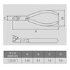 Victor 322B-125 Diagonal Nipper (with Resin Cover) 4.9 inches (125