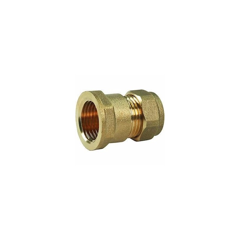hep® 22mm Compression by 1/2" BSP Brass Female Iron Coupler