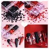 6 Grids Heart Nail Art Glitter Sequins Valentine's Day Nail
